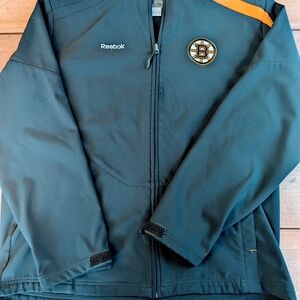 Reebok Men's Black and Gold Jacket